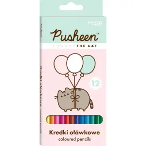 Trojhranné tužky, 12 barev PUSHEEN pastelky