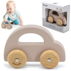 VIGA PolarB Wooden Push Car Brown