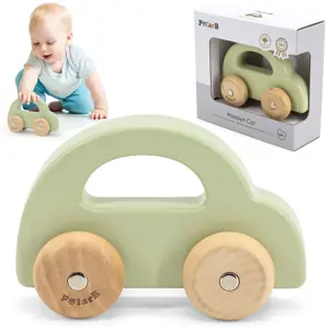 VIGA PolarB Wooden Push Car Green