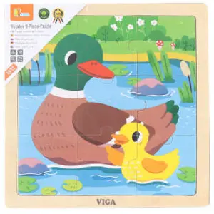 Viga puzzle 9 dílků kachna