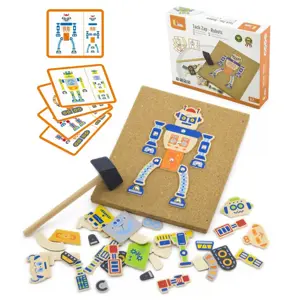 Produkt Viga Toys Dřevění roboti 45 prvků