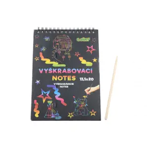 Produkt Vyškrabávací notes 20x13,5cm - 12 listů