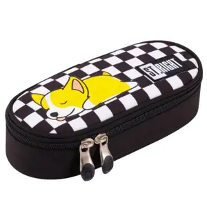 Vyztužený penál s vnitřní klopou ST.RIGHT PC-01 Sleep Corgi