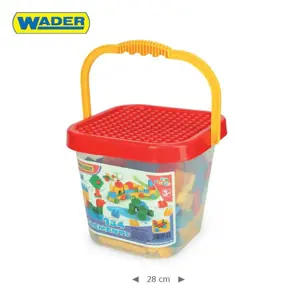 Produkt Wader 41340 Mini Blocks Velký kbelík s kostkami