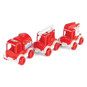 Wader Auto hasiči Kid Cars 3ks plast 10cm v krabičce 30x8x10cm +