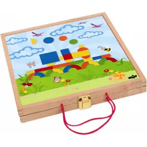Produkt Woody dřevěné hračky - Magnetický kreativní kufřík s tvary