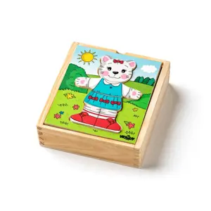 Produkt Woody puzzle šatní skříň Kočička 18 dílů