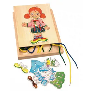 Produkt Woody Puzzle Šněrovací šatní skříň Holčička