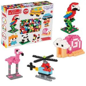 Woopie 3D PIXEL stavební cihly 1750ks