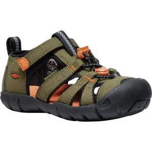 Dětské sandály Keen Seacamp II CNX children dark olive/gold flame Velikost: 27-28