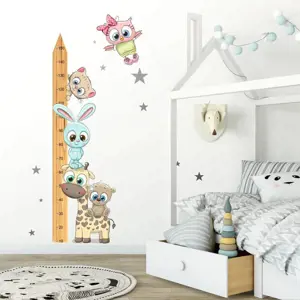 Produkt INSPIO dětský metr na zeď - Zvířátka CUTE2 - 150 cm