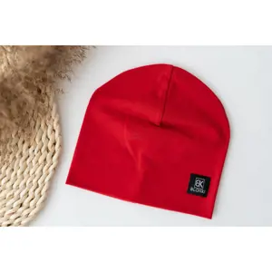 Produkt Tenká čepice Blonki jarní červená Velikost: 48-50