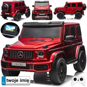 Elektrické autíčko Mercedes G63 AMG 24V 4x200W lakované červené