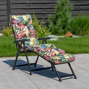 Polohovací zahradní lehátko Lena Lounger Black Edition G052-23IB PATIO