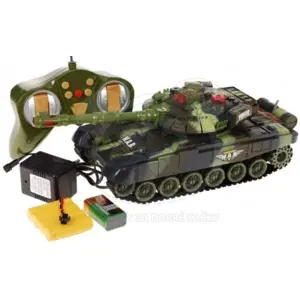 RC tank, 34 cm, zvuk zelený