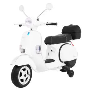 Tomido Dětská elektrická motorka Vespa bílá