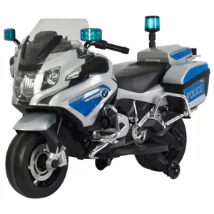 Dětská elektrická motorka BMW R1200 Policie stříbrná