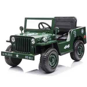 Dětský elektrický jeep Willys Star 4x4 tmavě zelený