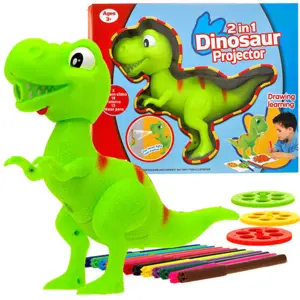 Dinosaurus T-rex projektor + fixy