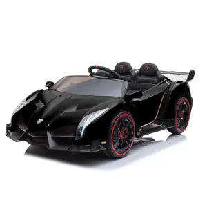 Elektrické autíčko Lamborghini Venno LCD MP4 4x4 černé