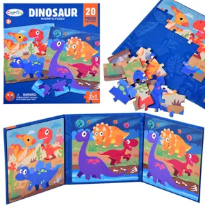 Magnetická puzzle knížka Dinosauři 40 dílků