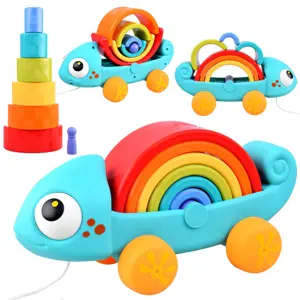 Produkt mamido Barevný chameleon montessori skládačka 18m+