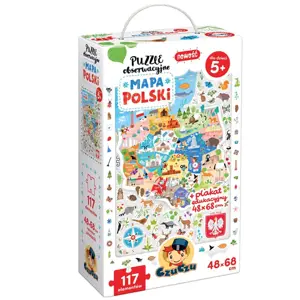 Produkt mamido CzuCzu Pozorovací puzzle Mapa Polska 117 dílků