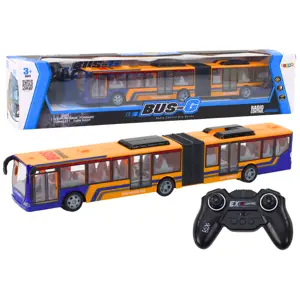 mamido Dálkově ovládaný autobus oranžový s osvětlením 44 cm RC