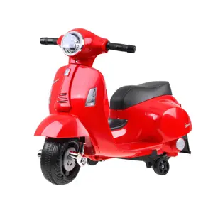 Produkt mamido Dětská elektrická motorka skútr Vespa červená