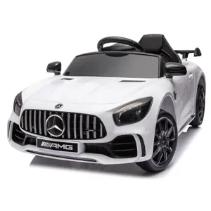 mamido Dětské elektrické autíčko Mercedes AMG GT R Pro bílé POŠKOZENÝ OBAL