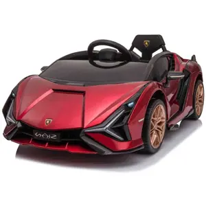 mamido Dětské elektrické auto Lamborghini Sian lakované červené