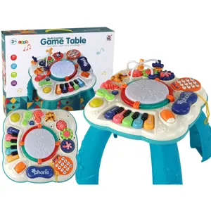 mamido Dětský interaktivní edukační stoleček s klávesami a bubínkem