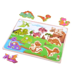 Produkt mamido Dřevěné puzzle dinosauři