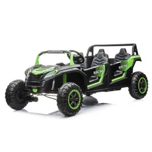 Produkt mamido Elektrické autíčko Buggy UTV čtyřmístné 24V nafukovací kola zelené