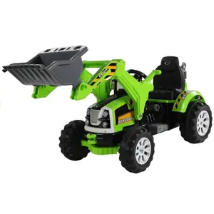 Produkt mamido Elektrický traktor - s radlicí zelený