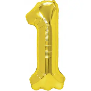 Produkt mamido Foliový balónek číslo 1 zlatý 40 cm