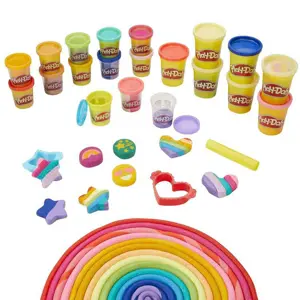 Produkt mamido Hasbro Třpytivá modelína Play-Doh 21 barev s vykrajovátky