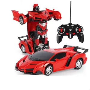 Mamido Mamido Auto Robot Transformers 2v1 na dálkové ovládání RC Barva: Červená