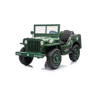 Produkt Mamido Mamido Dětský elektrický Jeep Willys 24V 4x4 třímístný zelený