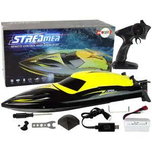 Produkt mamido Motorový člun na dálkové ovládání Streamer RC 2,4 GHz žlutý