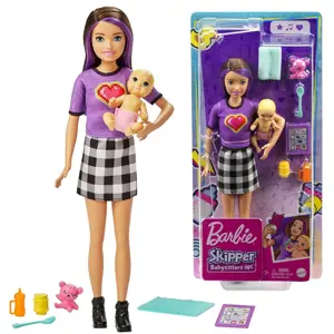 Produkt mamido Panenka Barbie Skipper pečovatelka s miminkem a doplňky