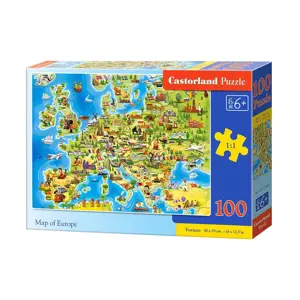 Produkt mamido Puzzle 100 dílků Mapa Evropy