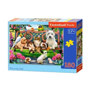 mamido Puzzle 180 dílků Domácí mazlíčci v parku