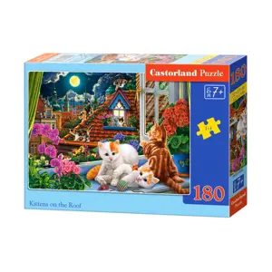 mamido Puzzle 180 dílků Koťátka na střeše