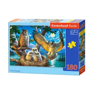 Produkt mamido Puzzle 180 dílků Soví rodina