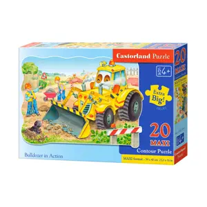 Produkt mamido Puzzle 20 dílků MAXI Buldozer v akci