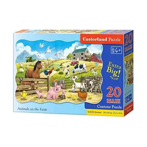 mamido Puzzle 20 dílků MAXI Zvířata na farmě