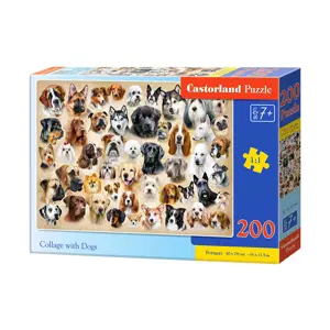 Produkt mamido Puzzle 200 dílků koláž se psy