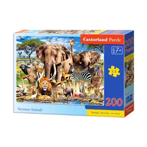 Produkt mamido Puzzle 200 dílků Savanna Zvířata