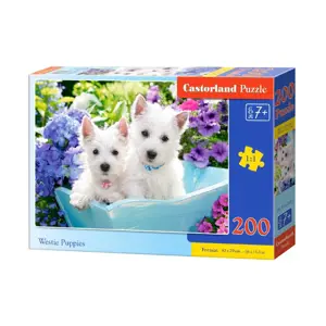 Produkt mamido Puzzle 200 dílků - štěňátka Westie